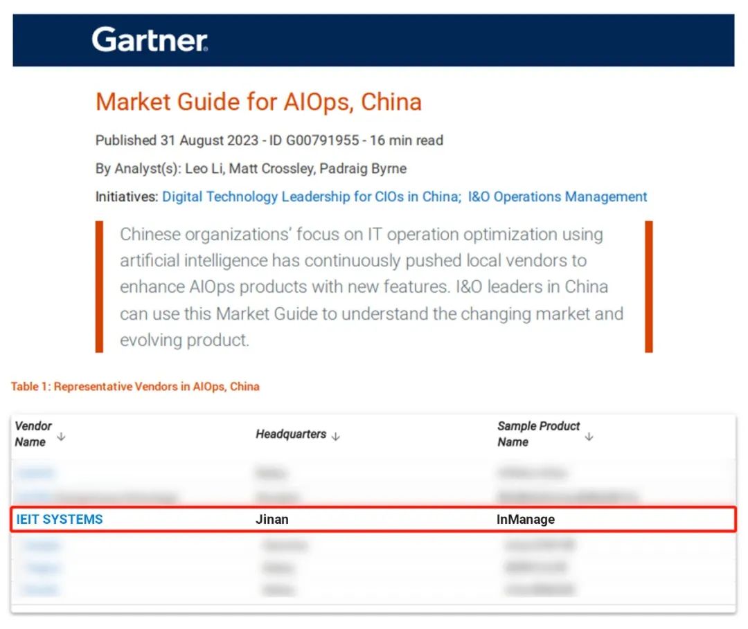 中国AIOps市场指南报告《Market Guide for AIOps, China》