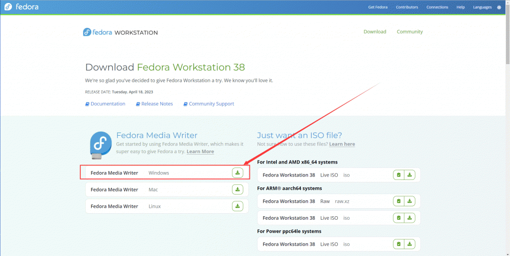 刻盘工具Fedora Media Writer的下载2