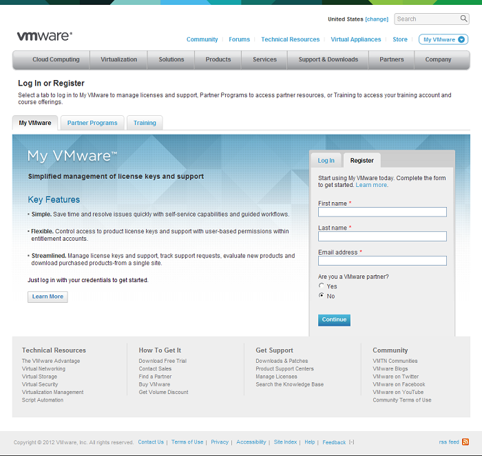 VMware OEM License激活步骤-注册
