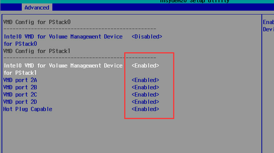 Intel Virtual RAID开关8