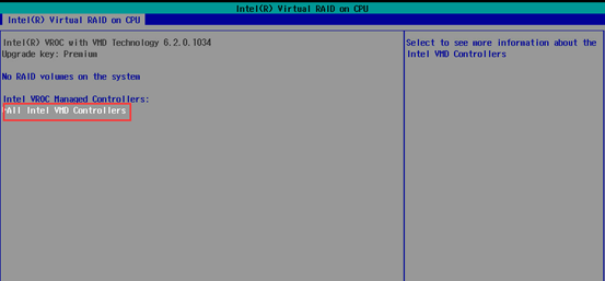 Intel Virtual RAID配置 -配置riad0