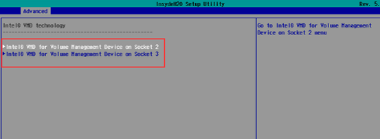 Intel Virtual RAID开关5