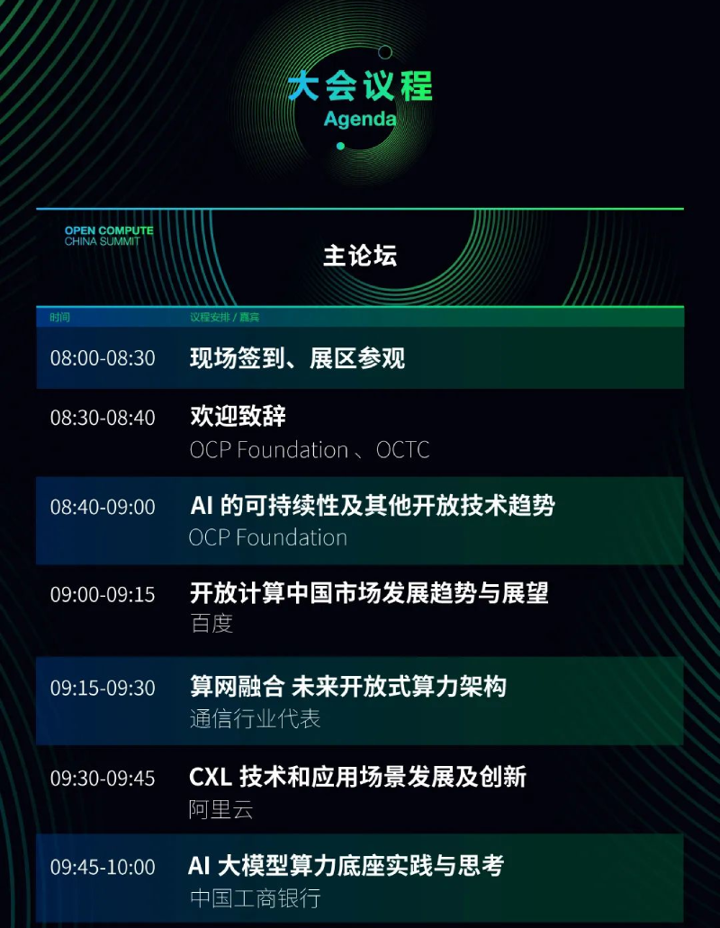 2024开放计算中国峰会议程1