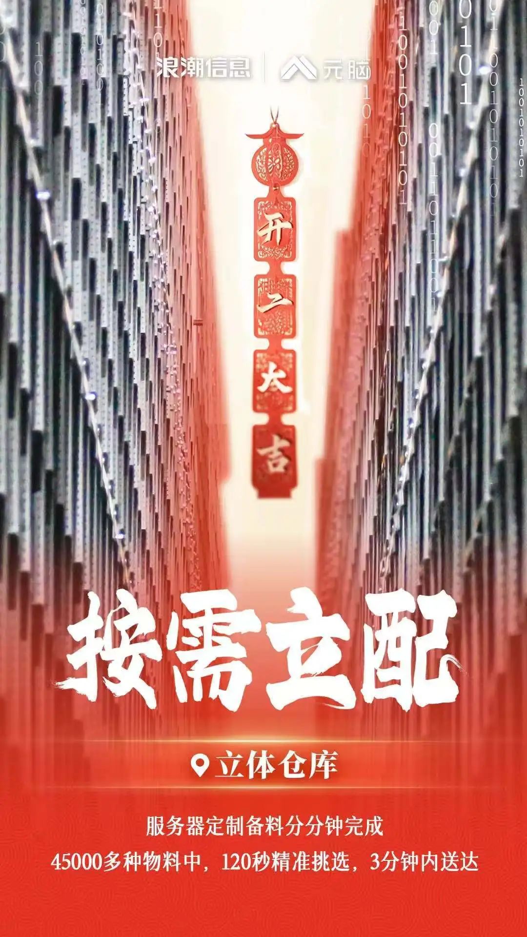 浪潮信息智能立体仓库