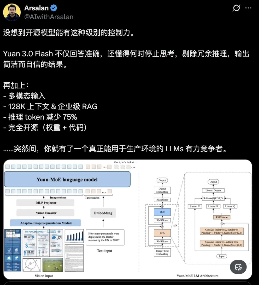 Arsalan 对 Yuan 3.0 Flash 的评价截图.jpg
